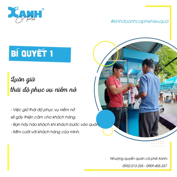 Bí quyết 1 để kinh doanh quán cà phê hiệu quả