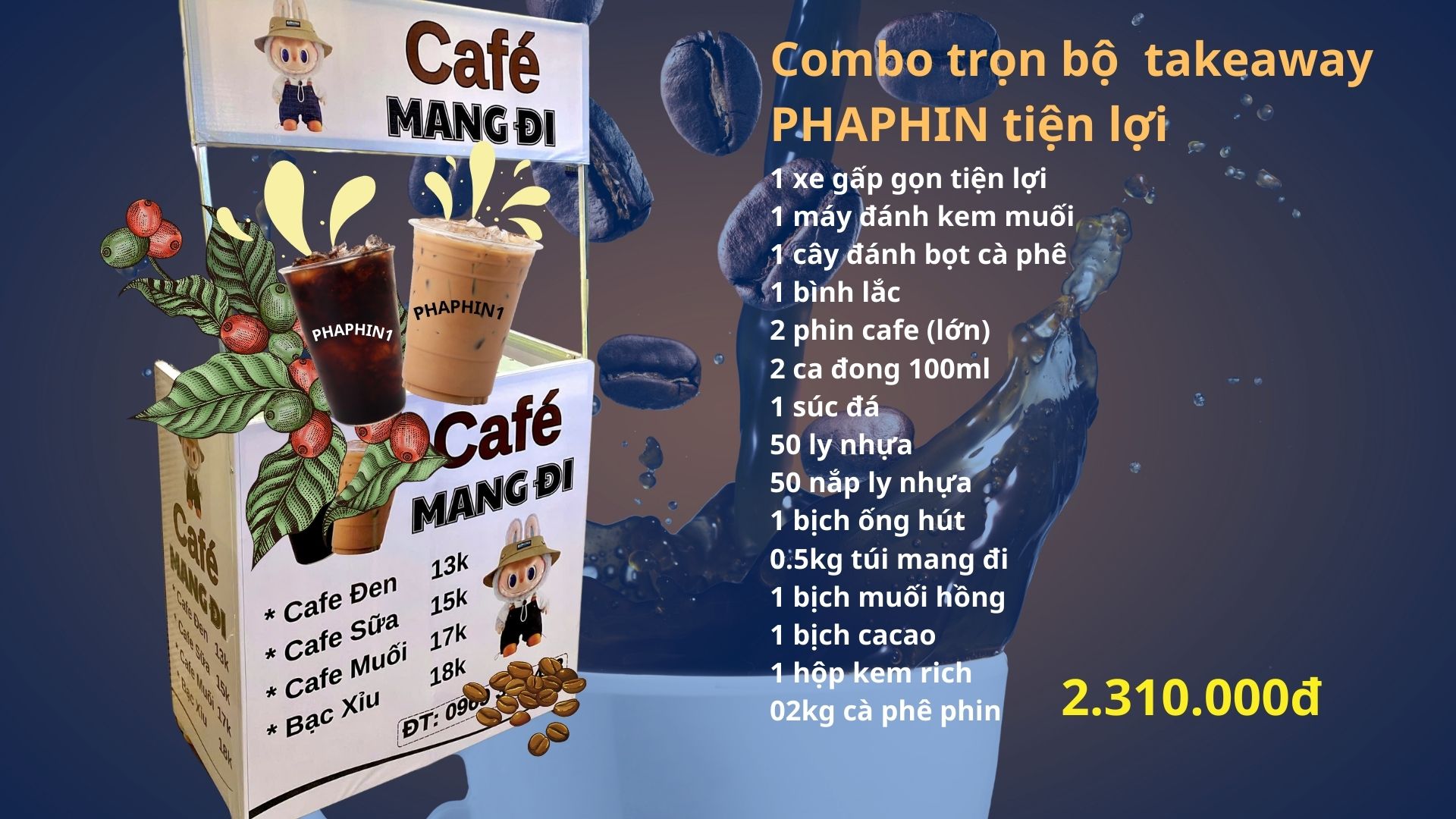 Combo trọn bộ phaphin tiện lợi