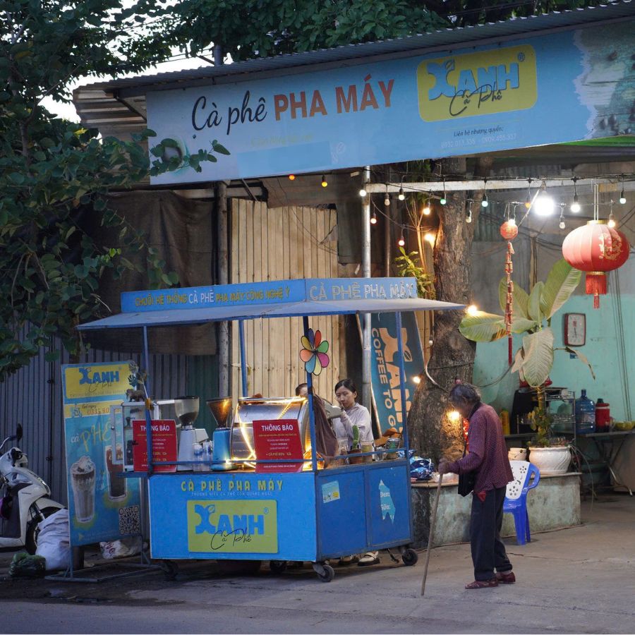 Mô hình xe cà phê takeaway