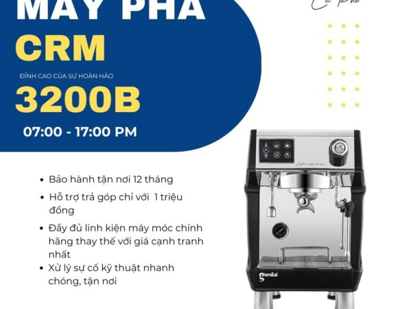 Mua máy pha cà phê Gemilai CRM 3200B tại Quảng Ngãi