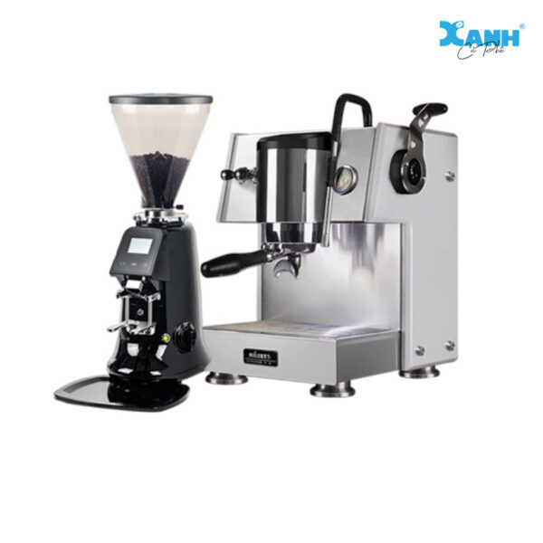 Combo máy pha cà phê Milesto X20 và máy xay cà phê JX600AD tự động