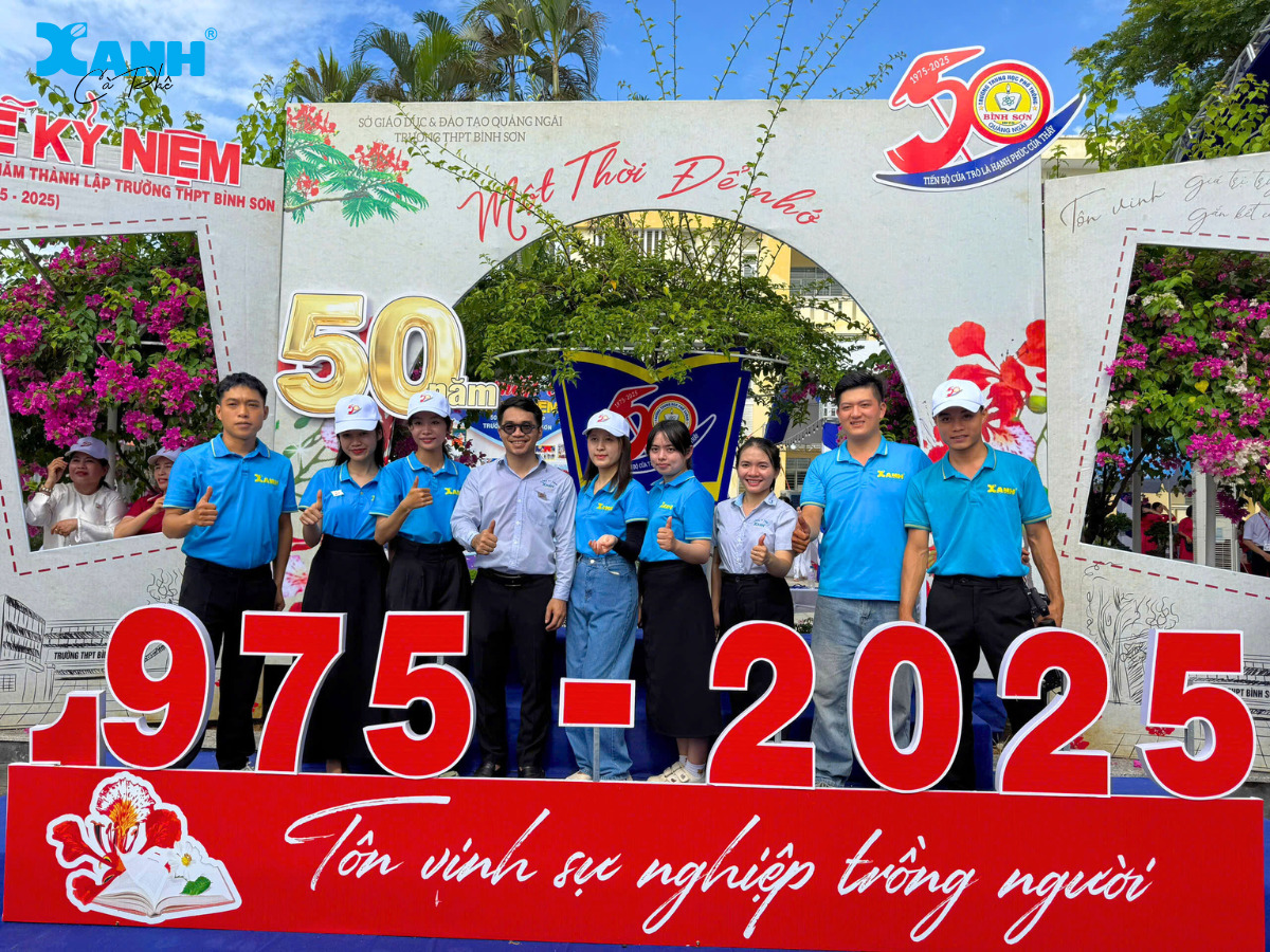 Xanh Cà Phê đồng hành cùng Lễ kỷ niệm 50 năm thành lập trường Thpt Bình Sơn (1975 – 2025)
