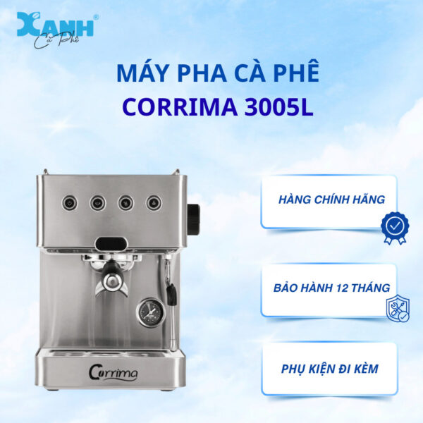 MÁY PHA CÀ PHÊ CORRIMA CRM 3005L - XANH CÀ PHÊ