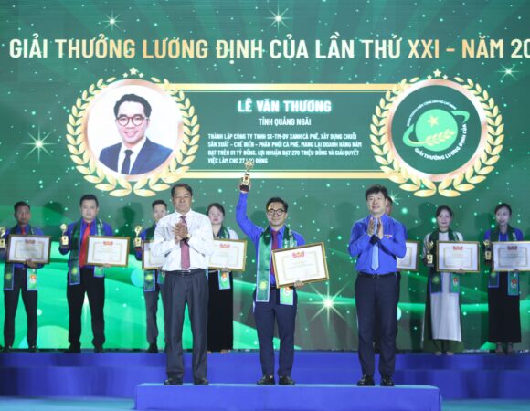 Anh Lê Văn Thương vinh dự nhận giải thưởng Lương Định Của lần thứ XXI, năm 2026